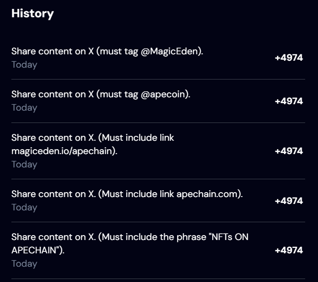 GeezOnApe's tweet photo. Giving away 50 APE each to 2 Geez @GeezOnApe
holder who completes Apechain spotlight quests. Post proof of completion of your daily Apechain spotlight quests and ur Gee # . (24 Hrs) https://t.co/CfURhMmyKa