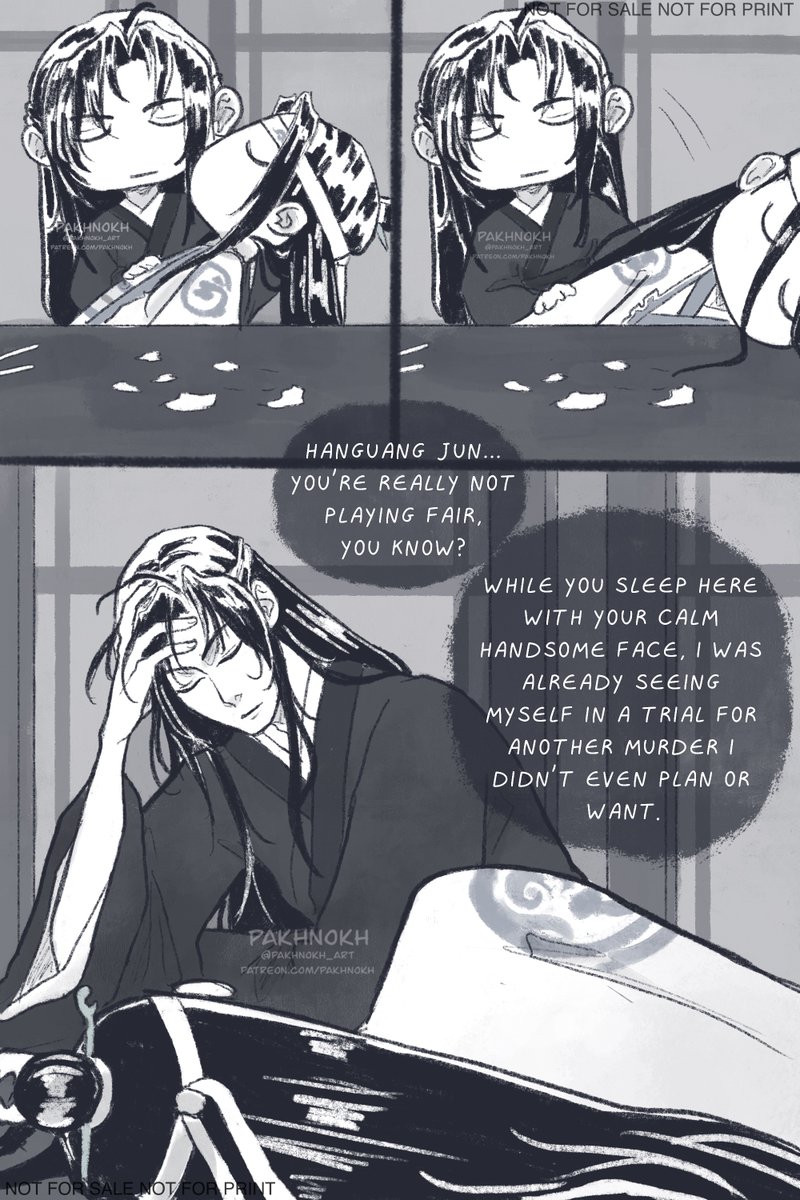 pakhnokh_art's tweet photo. 💙 HoG Arc 3

Pages 65-68

Oh, Wei Ying Wei Ying.....you think he's just sleeping huh. JUST SLEEPING HUH.
He's MANIFESTING. https://t.co/VAjFElAspF
