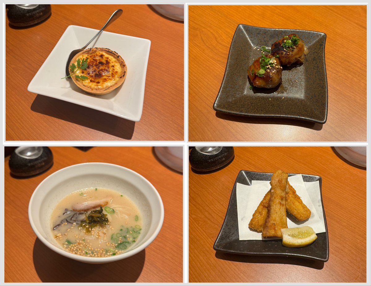 きんのぶたに行ってきました𓃟
フェアメニュー全て食べてみましたが、すべて美味しかったです😋
ベイクドタルトは食べ放題枠！
肉巻きおにぎりめちゃくちゃおいしかった、、
#きんのぶた #ワンダイニング