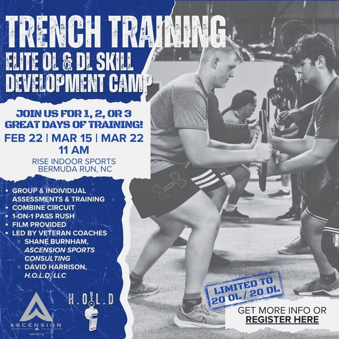 Sports Talk 336 (@sportstalk336) on Twitter photo 🏈Elite lineman looking to put in some work. <a href="/ShaneBurnham52/">Coach Shane Burnham</a> <a href="/AscensionSport1/">AscensionSport1</a>
<a href="/RiseIndoorSport/">Rise Indoor Sports</a> 🏈Elite lineman looking to put in some work. <a href="/ShaneBurnham52/">Coach Shane Burnham</a> <a href="/AscensionSport1/">AscensionSport1</a>
<a href="/RiseIndoorSport/">Rise Indoor Sports</a>