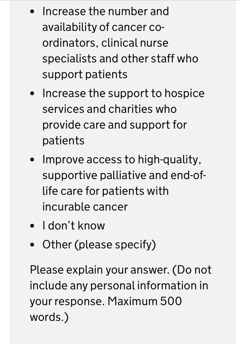 Lesley Smith 💙 (@lesleylesleys) on Twitter photo 📣 Please respond to the <a href="/DHSCgovuk/">Department of Health and Social Care</a> call for evidence for the new England national cancer plan, especially on #LivingWithAndBeyondCancer (my favourite subject 😀).
You get 500 words on LWBC, so please use them!
Deadline 29 April 2025
gov.uk/government/cal… 📣 Please respond to the <a href="/DHSCgovuk/">Department of Health and Social Care</a> call for evidence for the new England national cancer plan, especially on #LivingWithAndBeyondCancer (my favourite subject 😀).
You get 500 words on LWBC, so please use them!
Deadline 29 April 2025
gov.uk/government/cal…
