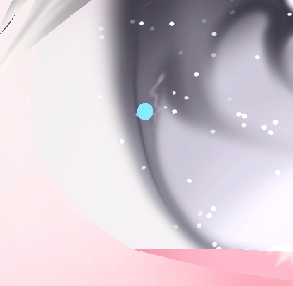 改変Tips：こういう縁ができてしまうアイテクスチャはPSDがあれば目のmeshのアイテク外の余白を抜くMASKを作れるので違和感を消せます。
　　びふぉー➡あふたー