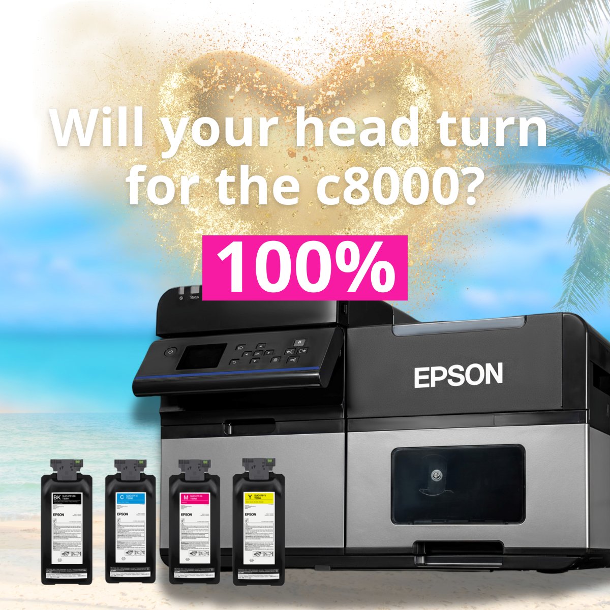 Muggy label printers giving you the ick? Couple up with a colour label printer who's loyalty levels are 100% - Meet the c8000 from Epson! Low maintenance colour label printer, with big INK energy 💜🚀

#colorworks #c8000 #printingsolutions