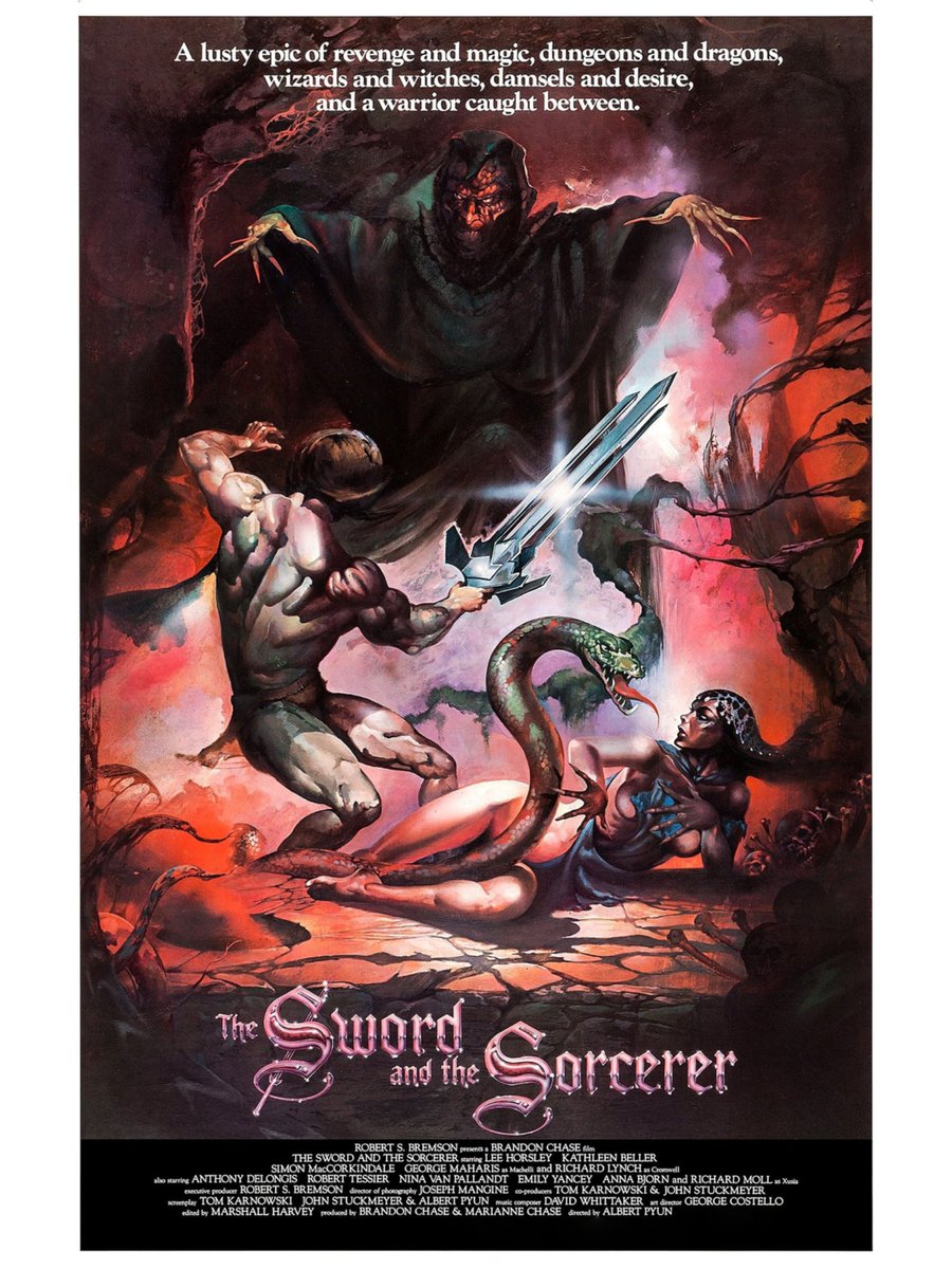 EugWSerra's tweet image. On April 23, 1982, The Sword and the Sorcerer was released. #TheSwordAndTheSorcerer #AlbertPyun #LeeHorsley
#KathleenBeller
#SimonMacCorkindale #GeorgeMaharis #RichardLynch