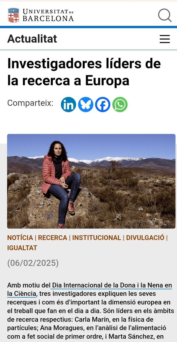 Avui la recerca europea feta per investigadores és notícia a la UB! 
youtu.be/yrjS-zMPcVg?si…