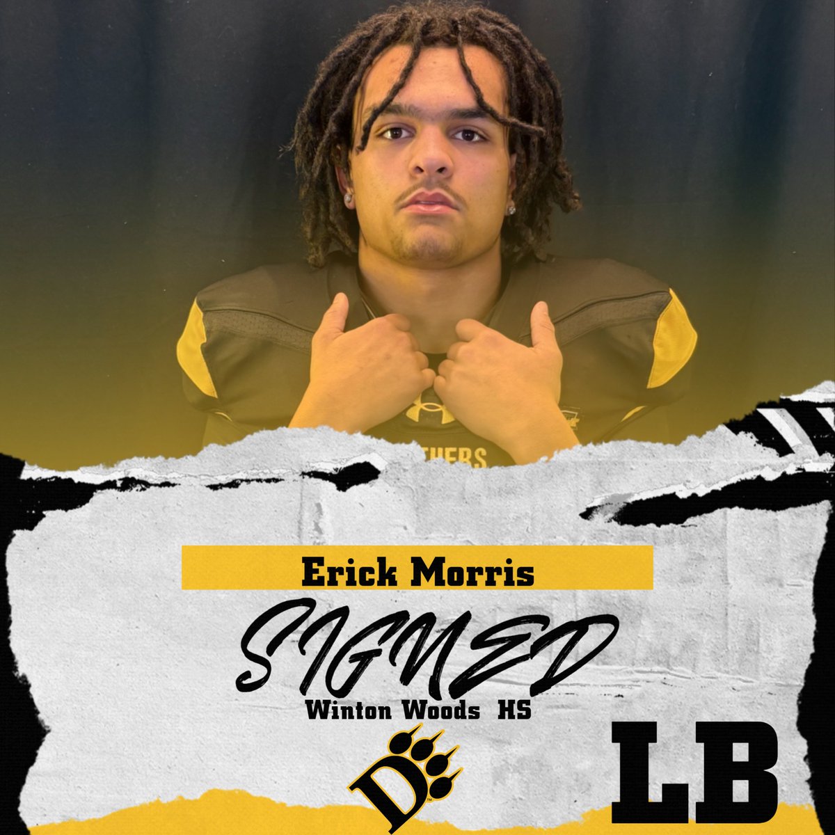 Ohio Dominican Football (@ohiodominicanfb) on Twitter photo 𝑺𝑰𝑮𝑵𝑬𝑫 ✍️
Welcome <a href="/Erick_Morris6/">Erick Morris Jr</a> to Ohio Dominican!
📍| WINTON WOODS HS (OH)
🚨| LINEBACKER
#LetsHunt🐾| #ChopWood25 | #NSD25 𝑺𝑰𝑮𝑵𝑬𝑫 ✍️
Welcome <a href="/Erick_Morris6/">Erick Morris Jr</a> to Ohio Dominican!
📍| WINTON WOODS HS (OH)
🚨| LINEBACKER
#LetsHunt🐾| #ChopWood25 | #NSD25