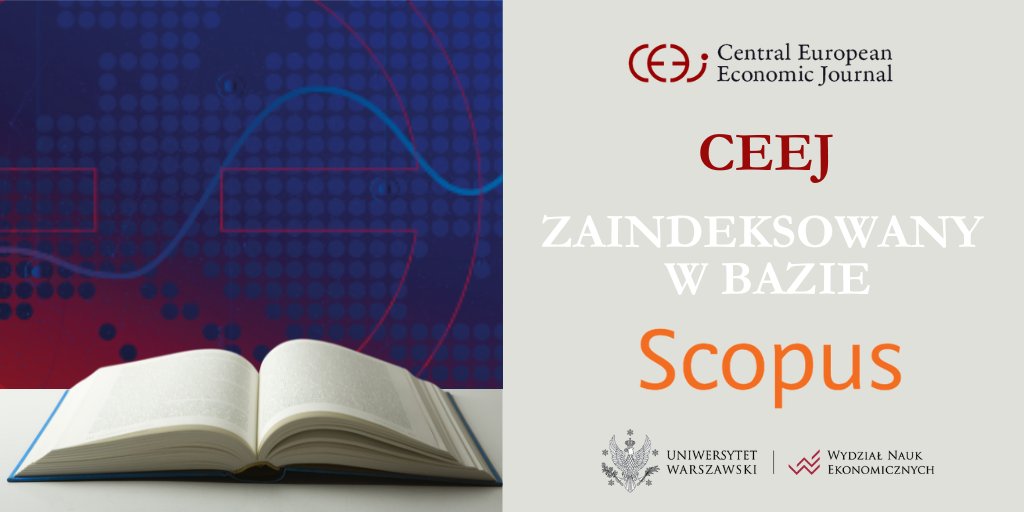 WNE_UW (@econuw) on Twitter photo Czasopismo <a href="/CeEuEconJournal/">Central European Economic Journal</a> wydawane na <a href="/EconUW/">WNE_UW</a> <a href="/UniWarszawski/">Uniwersytet Warszawski</a> zaindeksowane w <a href="/Scopus/">Elsevier | Scopus</a>, jednej z największych baz danych literatury naukowej na świecie. Gratulujemy Wszystkim zaangażowanym w rozwój CEEJ. Więcej o CEEJ: ceej.wne.uw.edu.pl. Zachęcamy do czytania/ publikowania! Czasopismo <a href="/CeEuEconJournal/">Central European Economic Journal</a> wydawane na <a href="/EconUW/">WNE_UW</a> <a href="/UniWarszawski/">Uniwersytet Warszawski</a> zaindeksowane w <a href="/Scopus/">Elsevier | Scopus</a>, jednej z największych baz danych literatury naukowej na świecie. Gratulujemy Wszystkim zaangażowanym w rozwój CEEJ. Więcej o CEEJ: ceej.wne.uw.edu.pl. Zachęcamy do czytania/ publikowania!