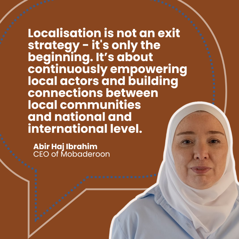 intalert's tweet photo. 🌍 "#Localisation is not an exit strategy" 

Our team and @MobaderoonSY share five insights to boost the efficiency of locally led #peacebuilding. 

Check our latest reports for more insights: https://t.co/K5hmRbs0Cf