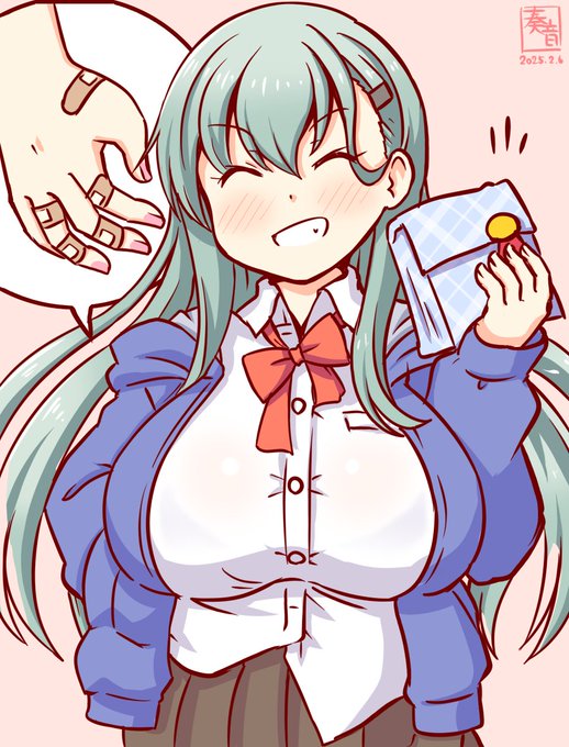 「はいっ、鈴谷のチョコあーげるっ♪
 …へ?手作り? 本命??
 んなわけないじゃーん! 夢見すぎーw
 あ、でも… 後で感想、聞かせてね?」

#艦これ版真剣お絵描き60分一本勝負_20250206
#鈴谷

※X(Twitter)だけ文字入力がおかしい
遅刻+30分 