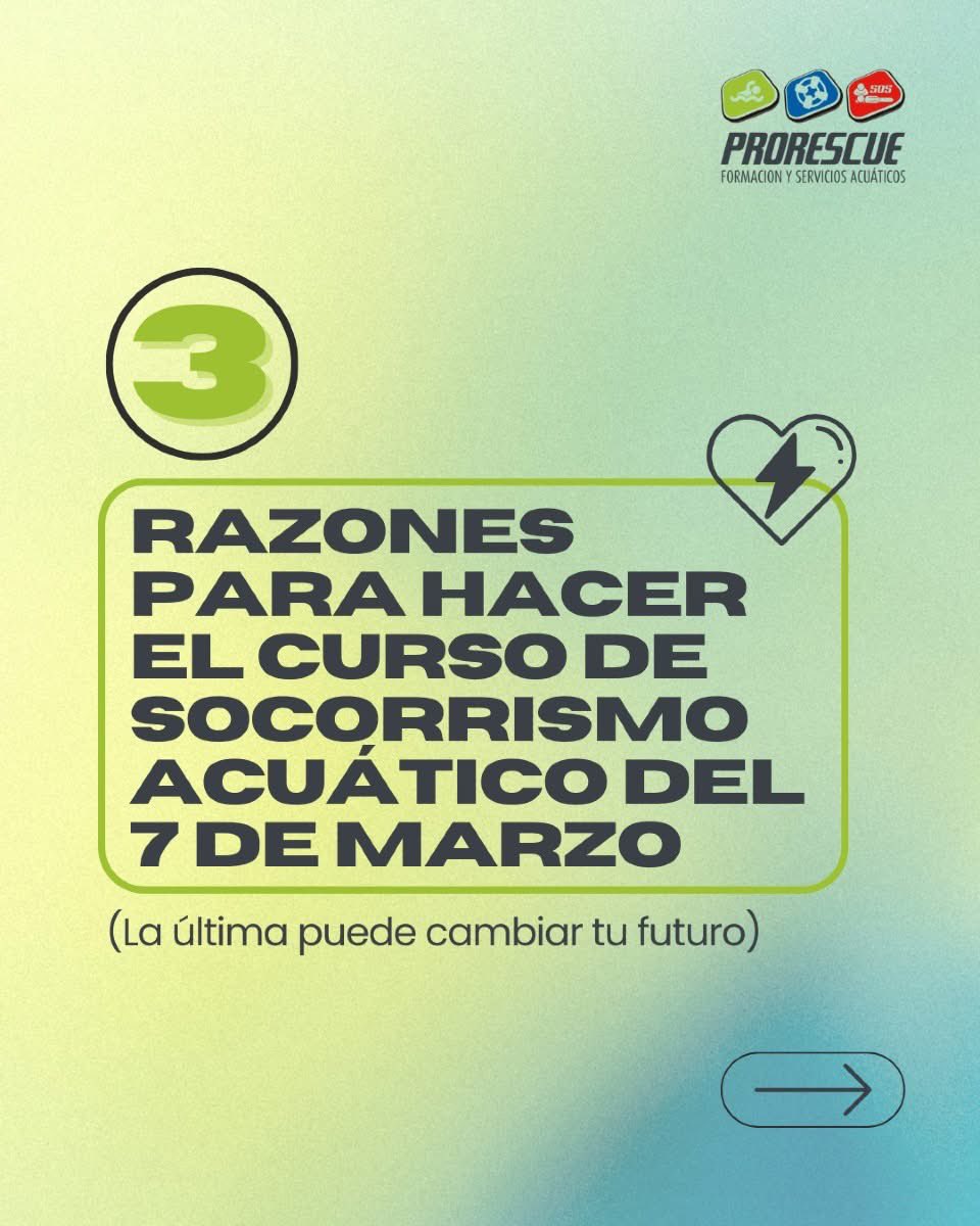 JuanmaLetran's tweet photo. ¿Tienes dudas sobre hacer el curso de Socorrismo Acuático? Podemos disiparlas de muchas maneras… pero creemos que con esto será suficiente: 👇🏼😉

✅ Triple titulación, formación oficial y una alta tasa de empleo. 
📅 7 de marzo.
✍🏼️ Inscripciones abiertas y plazas limitadas. https://t.co/R4pihUsyWt