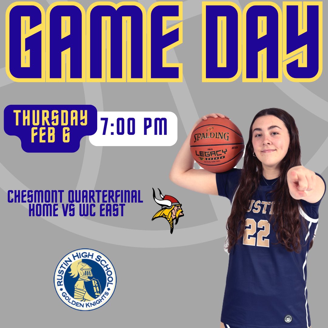 Chesmont playoffs start tonight! First round at home vs WC East! Come support!!!🏀💪🏻