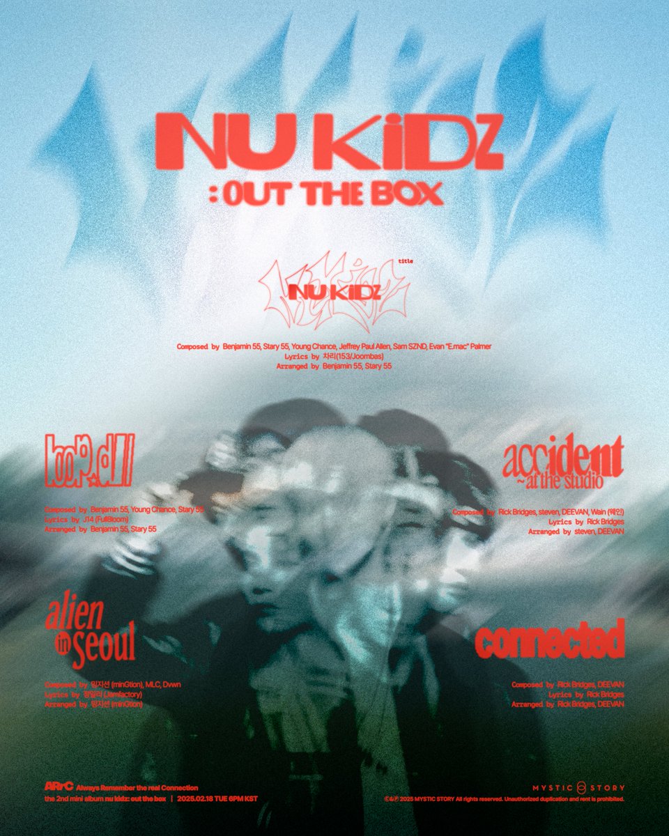 ARrC(아크) [nu kidz: out the box] Track Breakdown

ARrC the 2nd mini album [nu kidz: out the box]
📦2025.02.18 TUE 6PM KST

#ARrC #아크
#nukidz_out_the_box
#nukidz