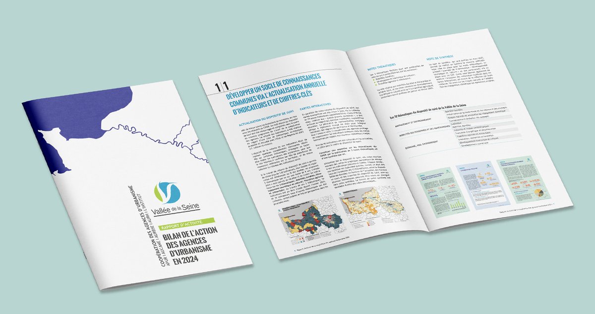 #ALire 
Le bilan 2024 des actions des agences d'urbanisme de la #ValléedelaSeine est en ligne !
2 grands objectifs ont été poursuivis :
✅Animer le centre de ressources,
✅Accompagner les partenaires dans l’élaboration de solutions d’aménagement durable.
👉vdseine.fr/etudes-rencont…