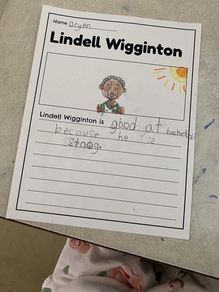 VenessaEwing4's tweet photo. We are learning all about Lindell Wigginton in our P/1 MacNeil class @giles_school @HRCE_NS https://t.co/6nCkbXYy6k