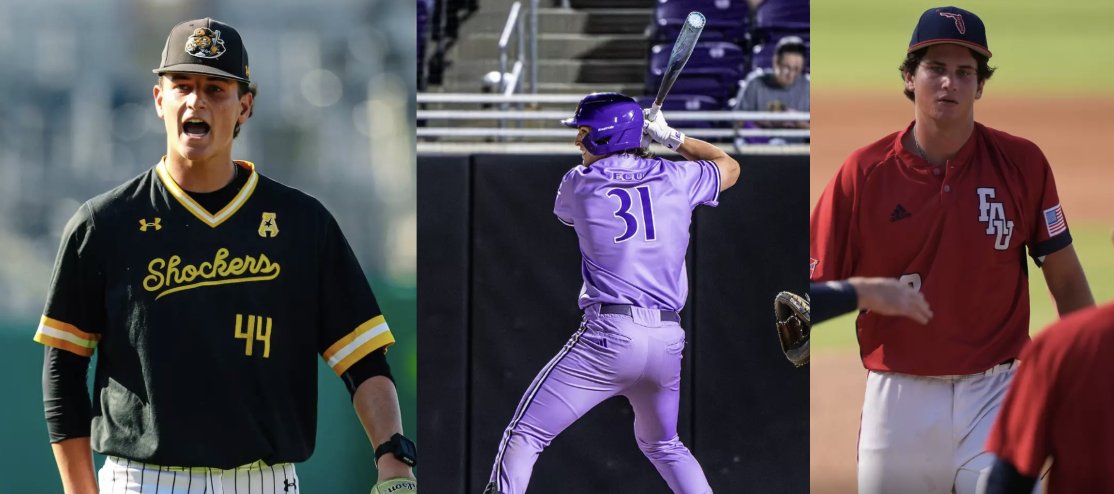 Top draft prospects for the 2026 class in the American Athletic Conference.  A couple transfers on this list ⬇️

Brett Antolick, RHP - <a href="/ECUBaseball/">ECU Baseball</a> 
Dawson Bryce, 1B/3B - <a href="/CharlotteBSB/">Charlotte Baseball</a> 
Colby Wallace, 3B/1B/RHP - <a href="/ECUBaseball/">ECU Baseball</a> 
Trey Beard, LHP - <a href="/FAUBaseball/">Florida Atlantic Baseball</a> 
Joseph Taylor, RHP -