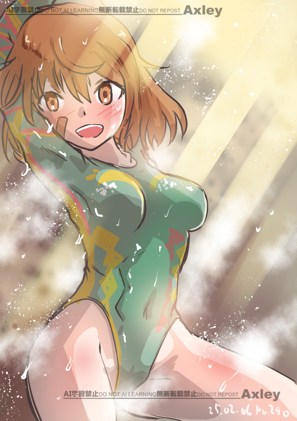 汗だくレオタード朧
#艦これ版深夜の真剣お絵描き60分一本勝負 
#艦これ版真剣お絵描き60分一本勝負_20250206 