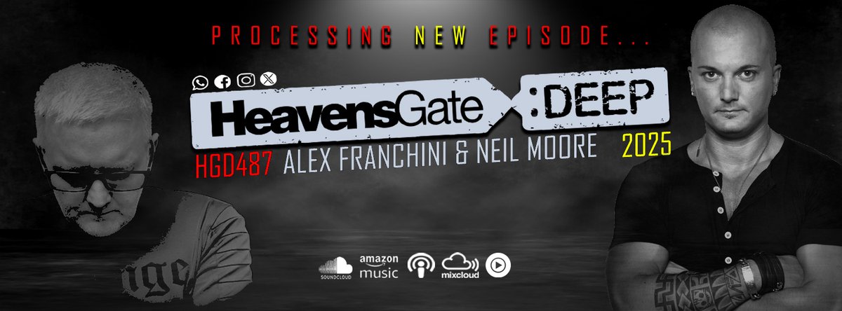 Neil Moore (@djneilmoore) on Twitter photo Look out for our latest <a href="/heavensgatedeep/">HeavensGate Deep</a> #HGD 487
487 Landing this weekend featuring <a href="/AlexFranchiniDj/">Alex Franchini / Livecat7</a> &
<a href="/djneilmoore/">Neil Moore</a>
#techno #techouse #undergroundhouse #edm Look out for our latest <a href="/heavensgatedeep/">HeavensGate Deep</a> #HGD 487
487 Landing this weekend featuring <a href="/AlexFranchiniDj/">Alex Franchini / Livecat7</a> &
<a href="/djneilmoore/">Neil Moore</a>
#techno #techouse #undergroundhouse #edm