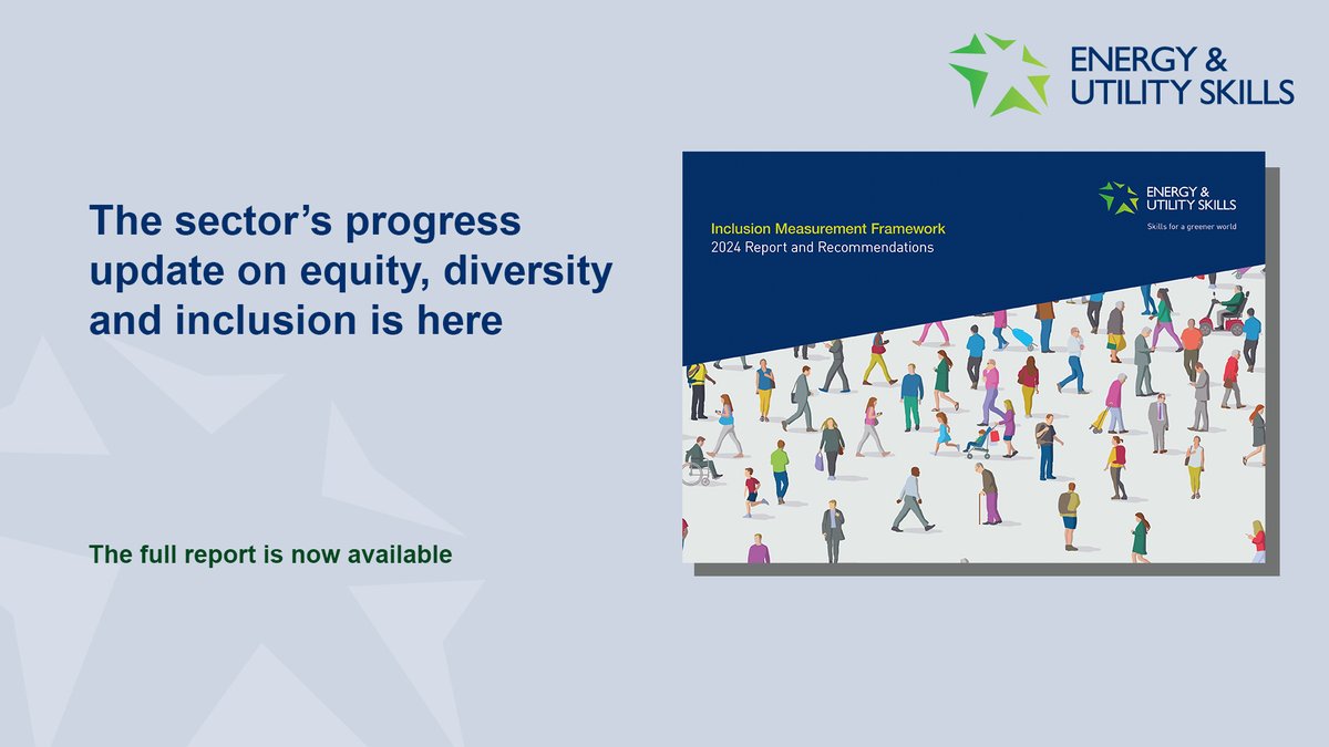 The sector’s progress update on equality, diversity and inclusion is here! 

The fifth Inclusion Measurement Framework Report provides an insight into the sector’s progress in attracting, recruiting, retaining and developing a diverse workforce: euskills.co.uk/inclusion-meas…