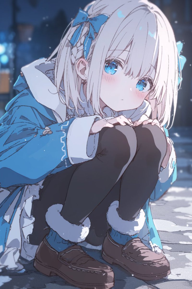 Deyoyoyo's tweet photo. 厚着銀ボブちゃんかわいい https://t.co/fKDk1pqbEw