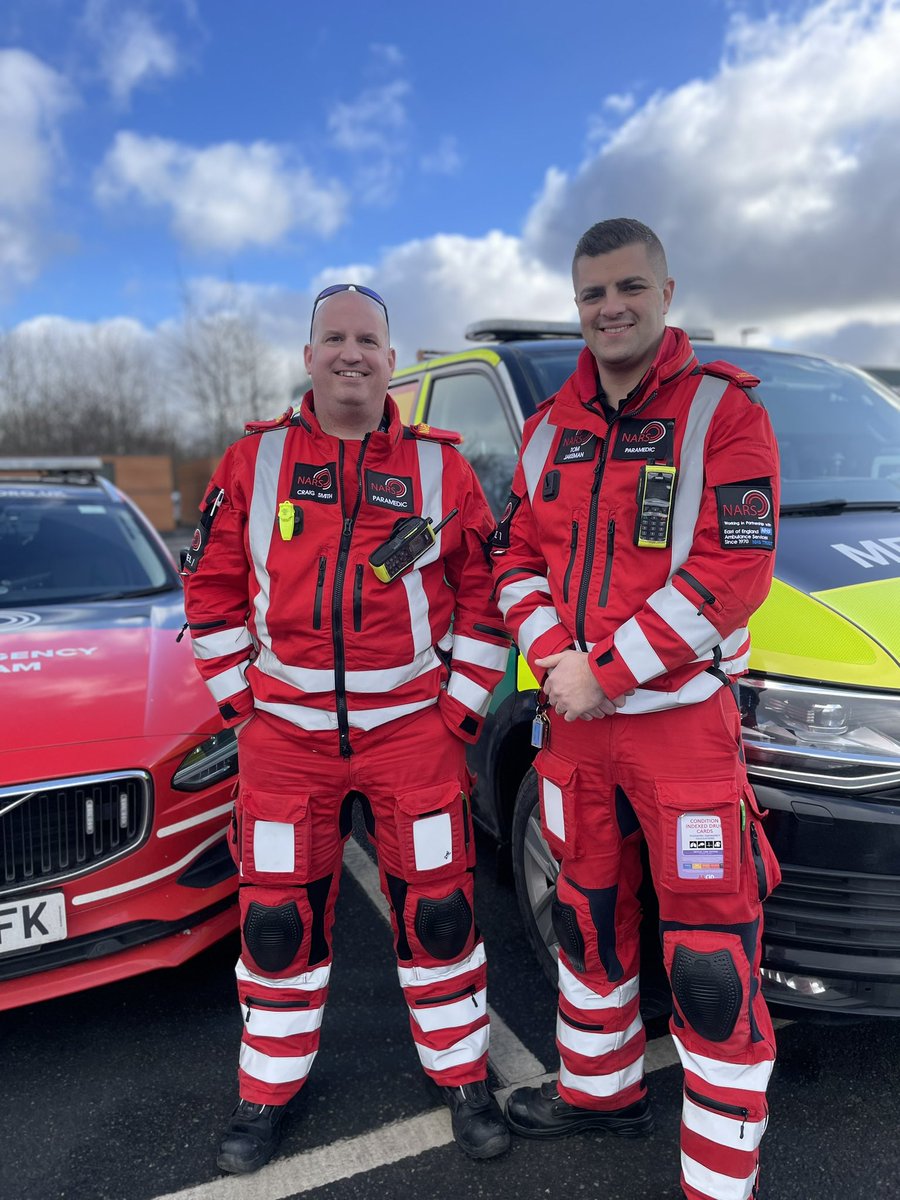 NARS Paramedics Craig &amp; Tom are out on shift today. After their first tasking they are discussing scenarios while waiting for the next 999 call. Both give time up for this shift voluntarily and if you see them out and about do stop and speak to them, we promise they don’t bite!