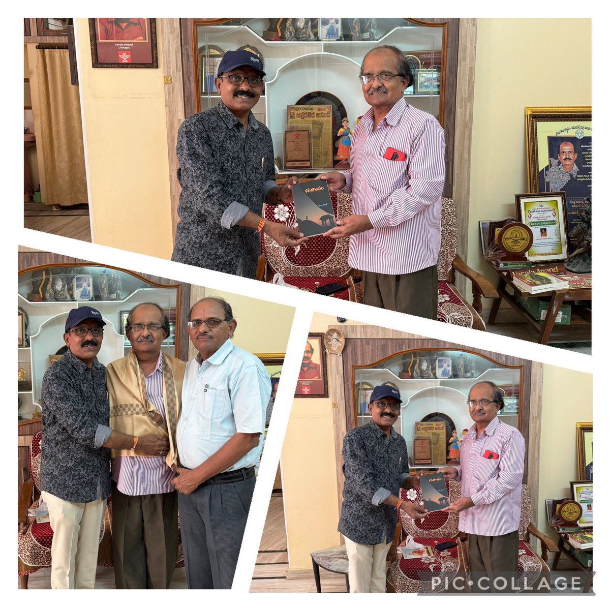 madishettygopal's tweet photo. ప్రముఖ కవి, రచయిత, సినీ విమర్శకులు శ్రీ వారాలఆనంద్ గారి లేటెస్ట్ బుక్ “కరచాలనం” అందుకున్న సందర్భంగా…🤝 https://t.co/UdUqmx9Rif
