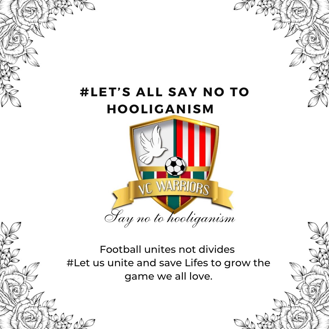 VC_Warriors's tweet photo. #Saynotohooliganism
Football Unites!
@DivisionOneGH 
@ghanafaofficial 
#Warriors
#Possible https://t.co/jkMweW7ibD