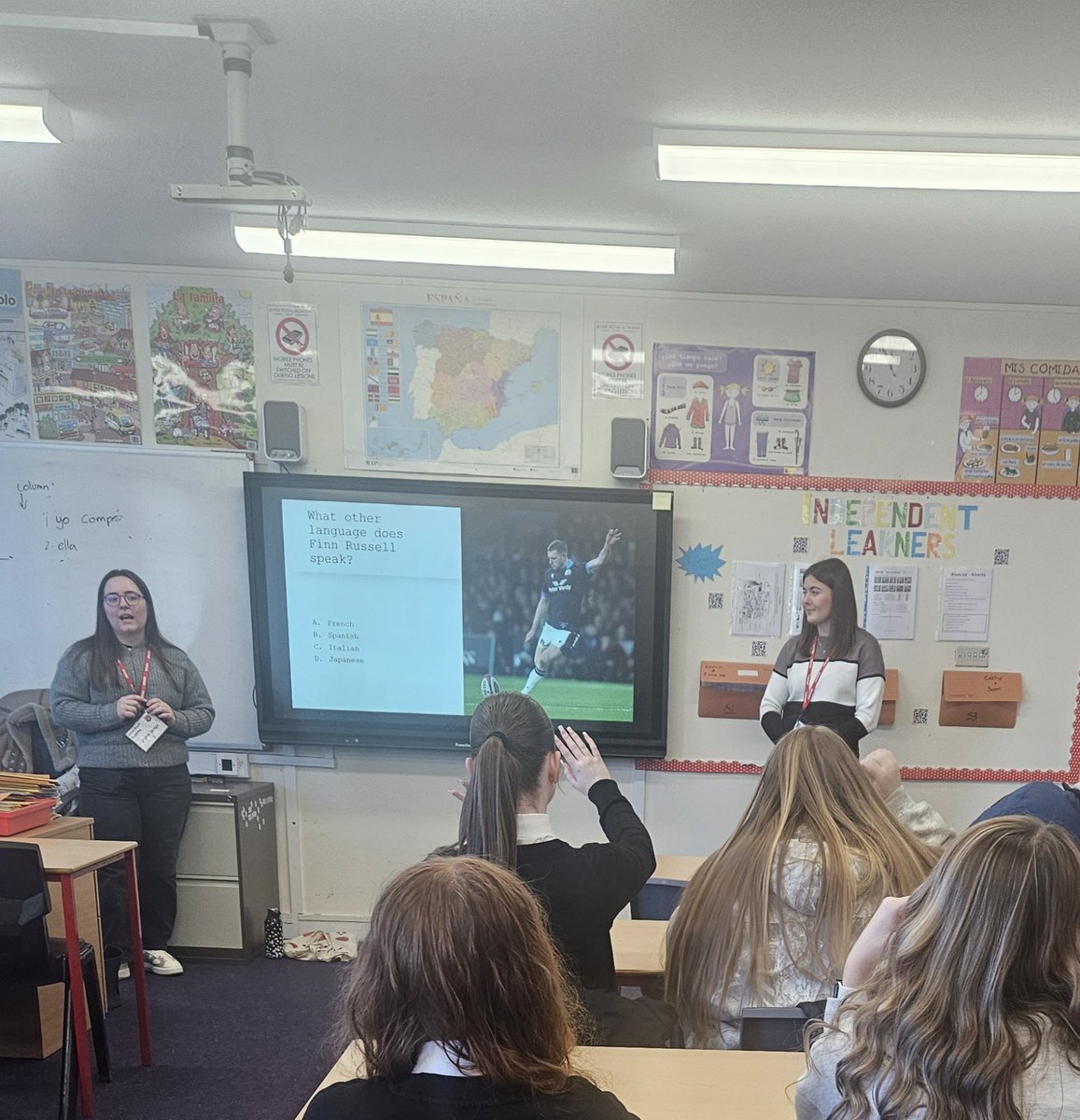 Irvine Royal Academy English and Languages Faculty (@iralanguages) on Twitter photo Thanks so much to Ailey & Abigail from the University of Strathclyde who spoke to our S3 pupils about their experience learning languages! #languageambassadors #scotlandloveslanguages <a href="/IrvineRoyalAcad/">Irvine Royal Academy</a> <a href="/UniStrathclyde/">University of Strathclyde</a> Thanks so much to Ailey & Abigail from the University of Strathclyde who spoke to our S3 pupils about their experience learning languages! #languageambassadors #scotlandloveslanguages <a href="/IrvineRoyalAcad/">Irvine Royal Academy</a> <a href="/UniStrathclyde/">University of Strathclyde</a>