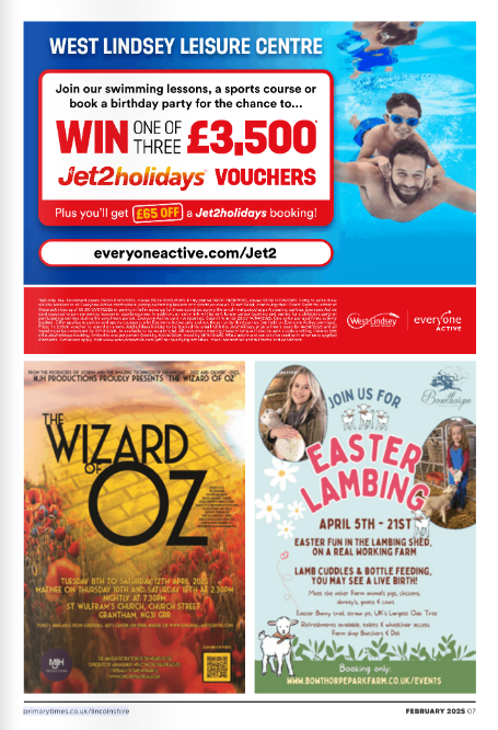 PTimesLincs's tweet image. 📢 Primary Times Lincolnshire – February Half-Term Issue!
Half-term fun starts here! 🎉 Find events, days out &amp;amp; exclusive discounts inside our FREE guide! 
Coming home wit the children or read it online 👉 flickread.com/edition/html/6… #Lincolnshire #WhatsOnForKids