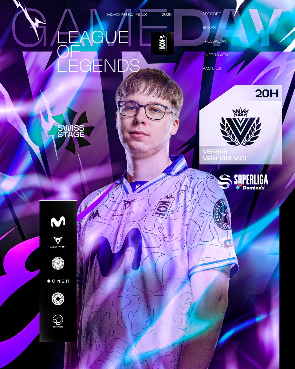 Movistar KOI League of Legends (@movistarkoilol) on Twitter photo TARDE DE #SuperligaDominos 🍿
⏰ Hoy a las 20h 🆚 <a href="/VVV_ESP/">Veni Vidi Vici 💛</a>
📺 twitch.tv/lvpes
#SomosMovistarKOI TARDE DE #SuperligaDominos 🍿
⏰ Hoy a las 20h 🆚 <a href="/VVV_ESP/">Veni Vidi Vici 💛</a>
📺 twitch.tv/lvpes
#SomosMovistarKOI