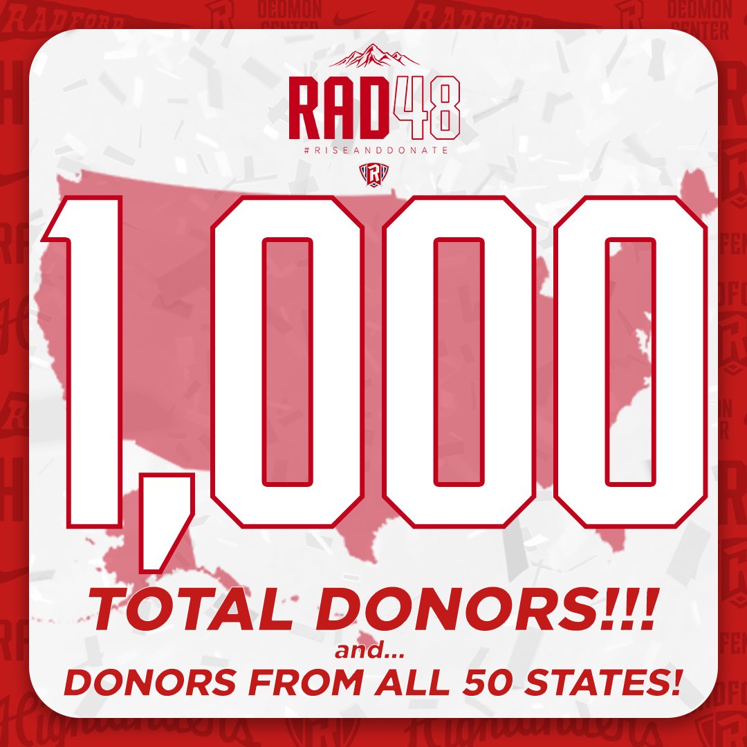 Highlander country... 𝗪𝗢𝗪!!!

We've surpassed 1️⃣0️⃣0️⃣0️⃣ donors, received a donation from 𝐀𝐋𝐋 50 states, and still have 2 hours to go!

Thank you for all the support, let's continue to #RiseAndDonate !

🔗 - tinyurl.com/zn9wfa4p