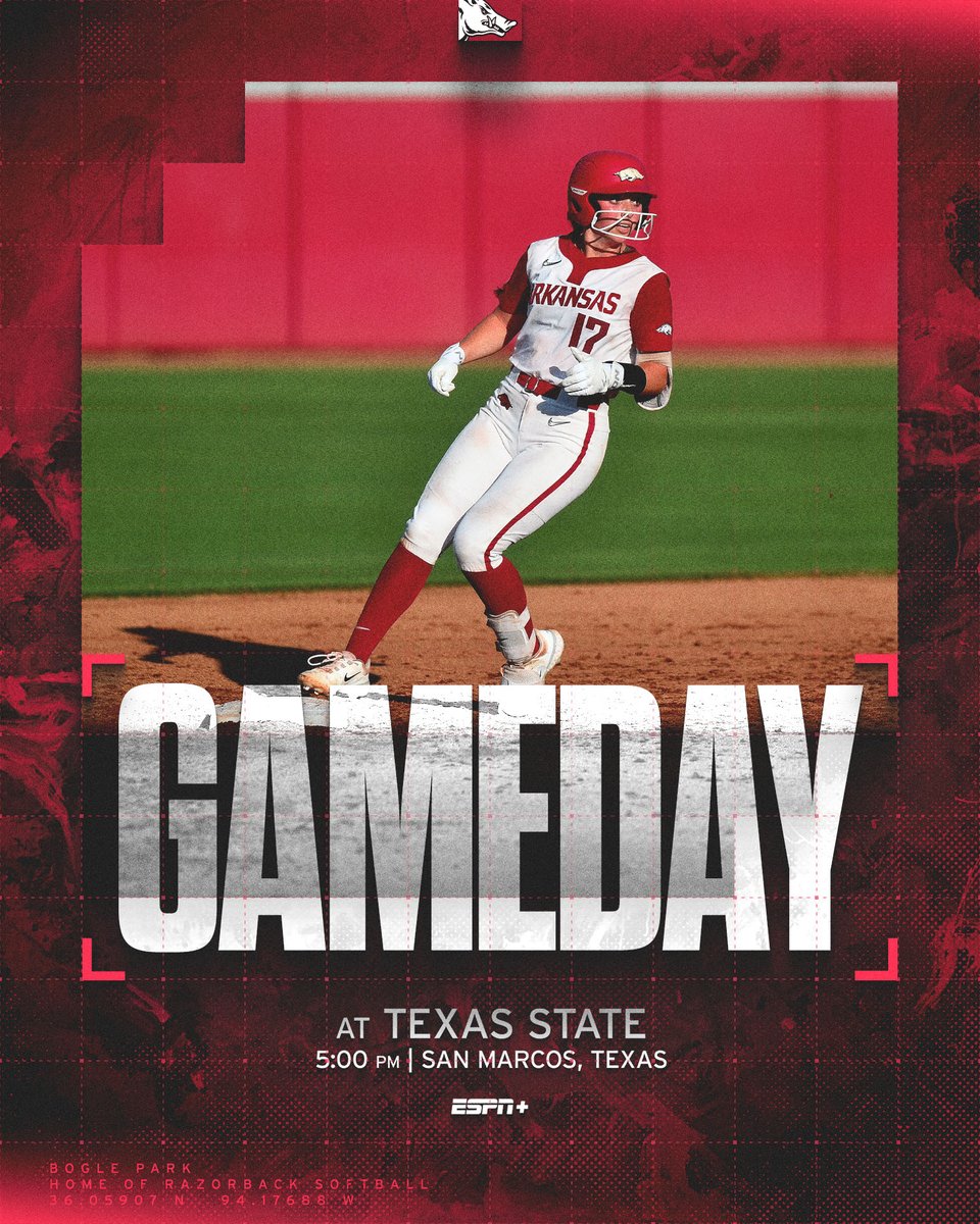RazorbackSB's tweet photo. RAZORBACK SOFTBALL RETURNS!

Game day links —>> https://t.co/dlqdDXLTkS https://t.co/lt1SHbxRDM