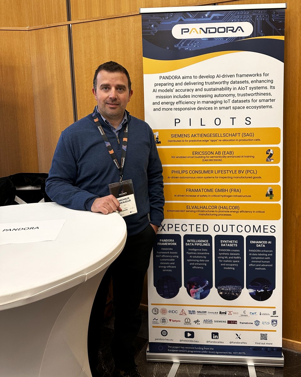 pandoraheu's tweet image. 🚀 Exciting news! #PANDORA is at #DATAMITEMeetup2025, hosted by OTE Group IT Innovation Center!

 @MVakalellis (@AegisITResearch) is representing the project, ready to connect &amp;amp; share insights on #DataSecurity, #Privacy &amp;amp; #Innovation.

🔗 More info: bit.ly/41eIlL3

 #AI