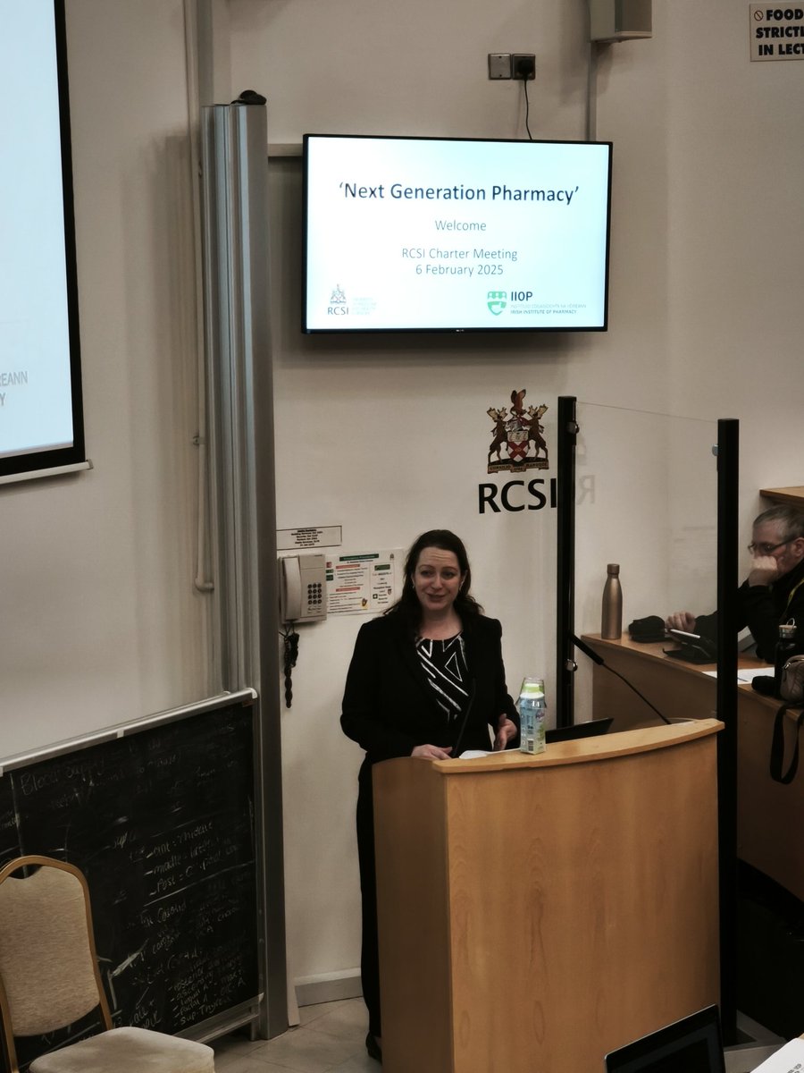 Dr Catriona Bradley <a href="/c_t_bradley/">Dr Catriona Bradley</a>
opening the <a href="/RCSI_Irl/">RCSI</a> Charter Week IIOP Parallel session 
"Next Generation Pharmacy"

#charterday #nextgenpharmacy