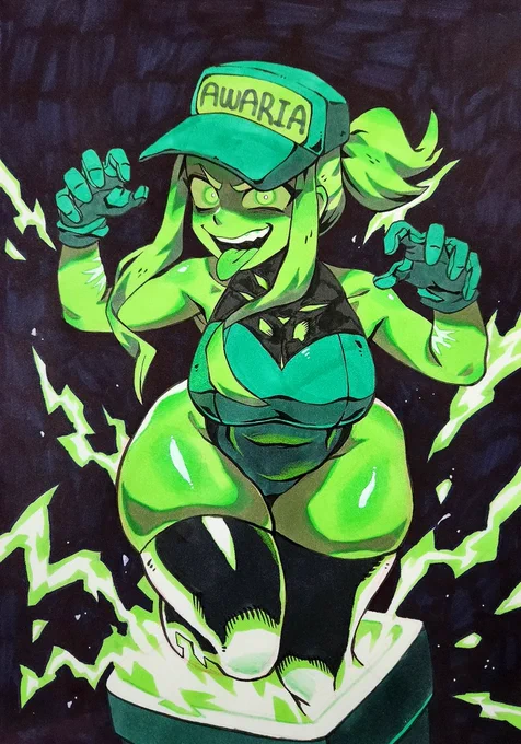 CutwireIt makes me so happy to draw her! It's a very beautiful smile haha! A woman with an attractive smile and a thick lower body! I can't help but love it haha! Thanks for watching! 