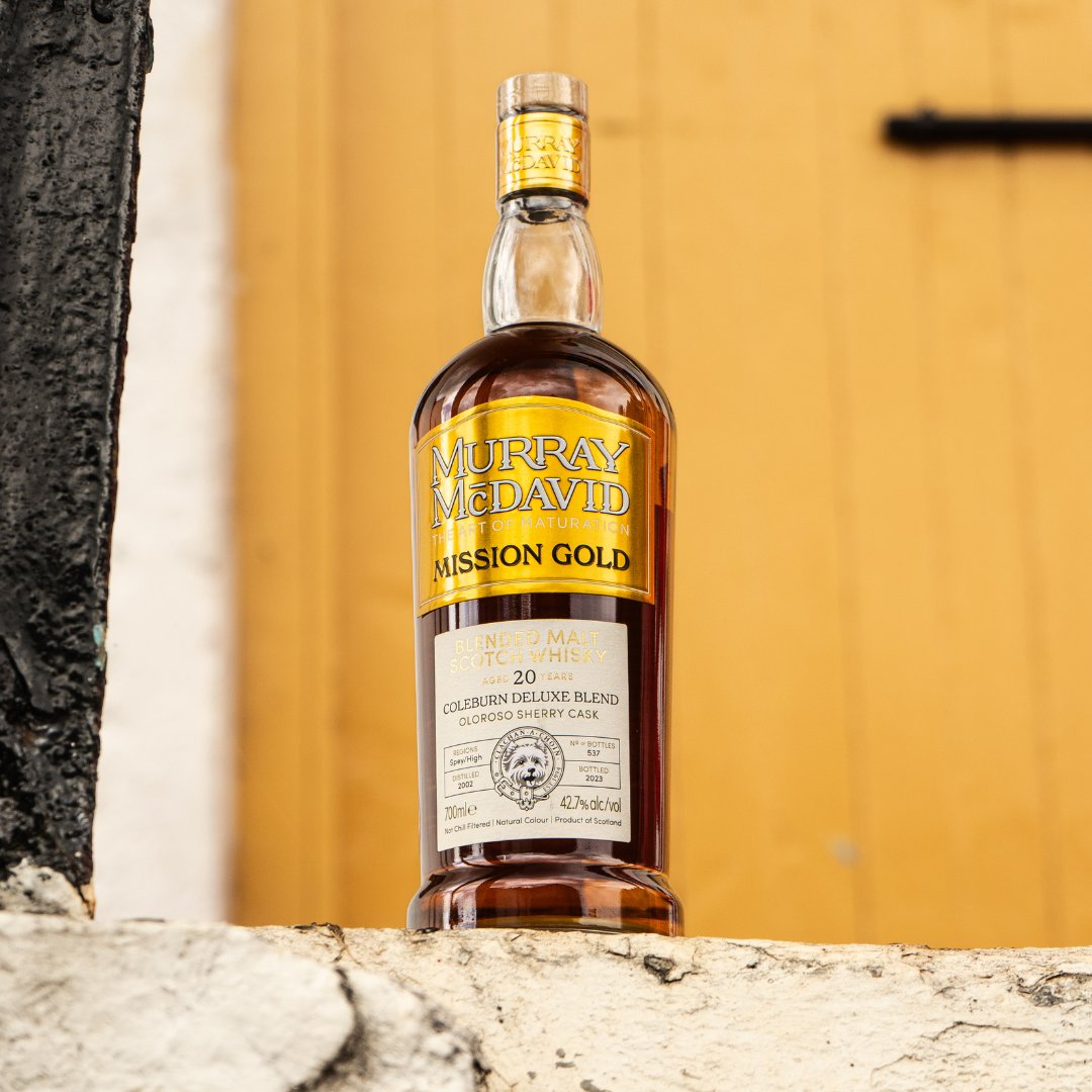 #ThrowbackThursday to our sensational #ColeburnDeluxeBlend from Spring 2023! 🥃

A blend of up to 8 superb single malts from #Speyside and the #Highlands, all coming together in perfect balance.

#MurrayMcDavid #ArtofMaturation #InspiredScotchWhisky #MissionGold #TBT #WhiskyLife