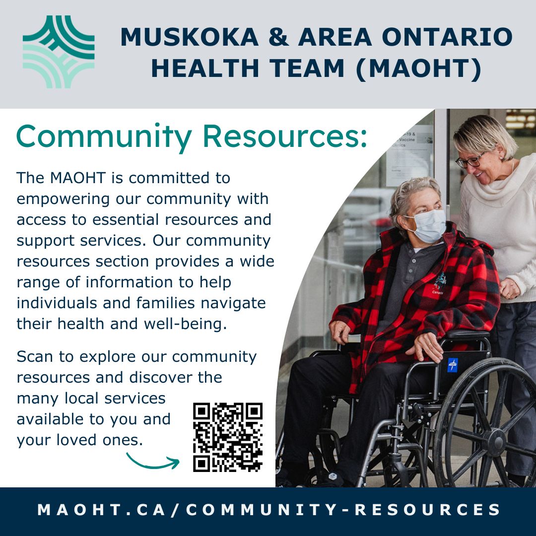 MuskokaAlmaguin's tweet image. Need support? Check out the Community Resources section on the MAOHT website for quick access to health &amp;amp; wellbeing services.

Explore what’s available to the community: maoht.ca/community-reso….

#CommunitySupport #EmpoweringCare #SystemNavigation #MAOHT #OHT #OntarioHealthTeam