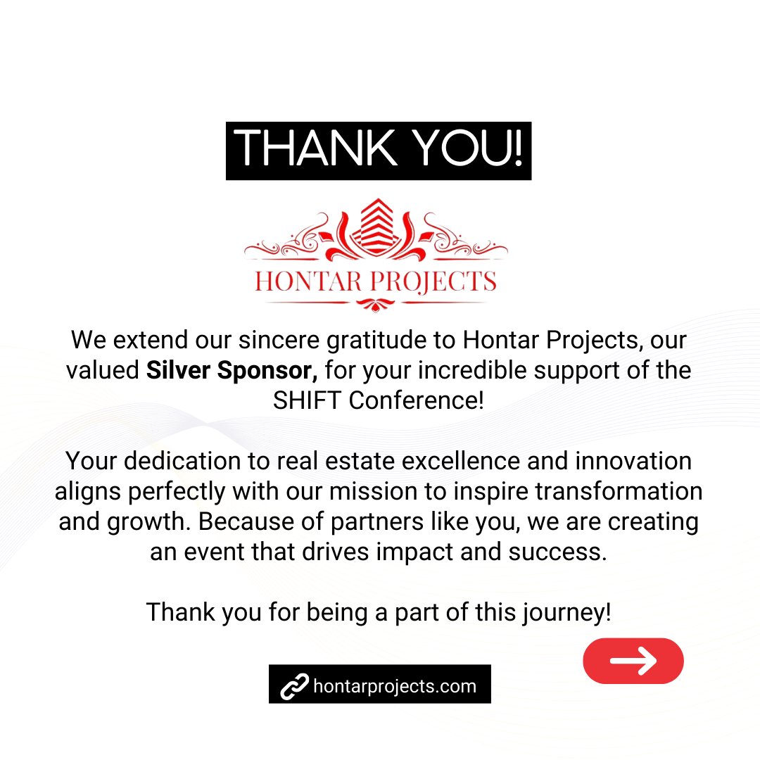 sam_adeyemi's tweet photo. We are grateful to have Hontar Projects @hontarprojects on board as a Silver Sponsor for the SHIFT Conference! ⭐️
Thank you for your incredible support in making this event possible!
#SHIFT #HontarProjects #PartnershipForSuccess #LeadershipInAction #SamAdeyemi https://t.co/rKKzEAX6gb