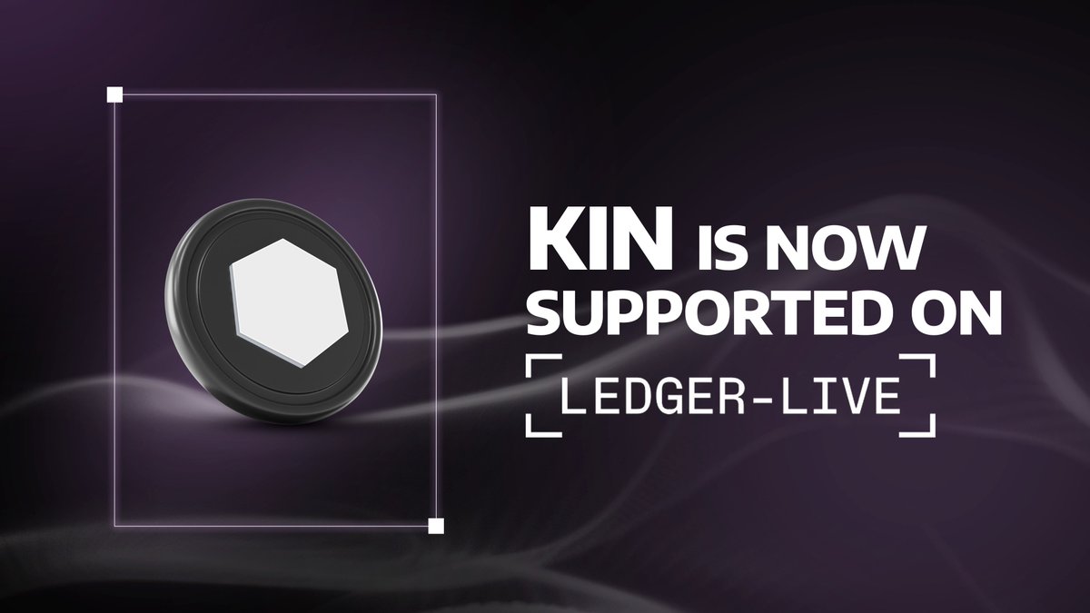 Kin_Ecosystem's tweet photo. Kin is now available on @Ledger Live!

Enjoy the convenience of securely managing your Kin on Ledger Live with Ledger's trusted hardware wallets. Take control of your money.

Get started today: https://t.co/PCrxHMdlPy https://t.co/Mx4nZjYSLo