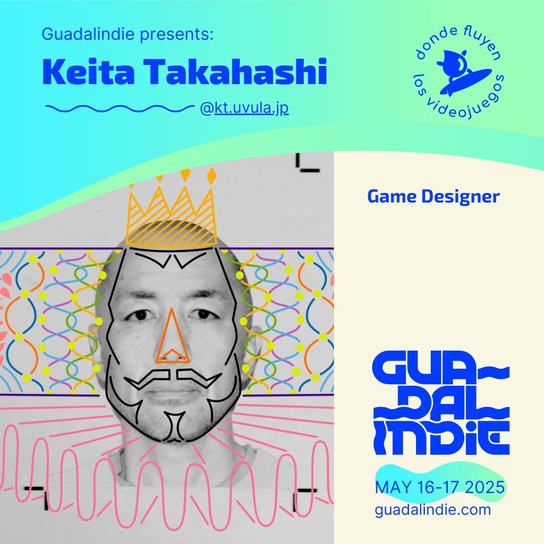 🙌🟢🌀🌍  

Straight from Japan, one of the most creative minds 
  
👑Keita Takahashi👑

The creator of the Katamari, Wattam, and the incoming To a T will be a speaker at #Guadalindie25

Get your tickets ->guadalindie.com/en/
