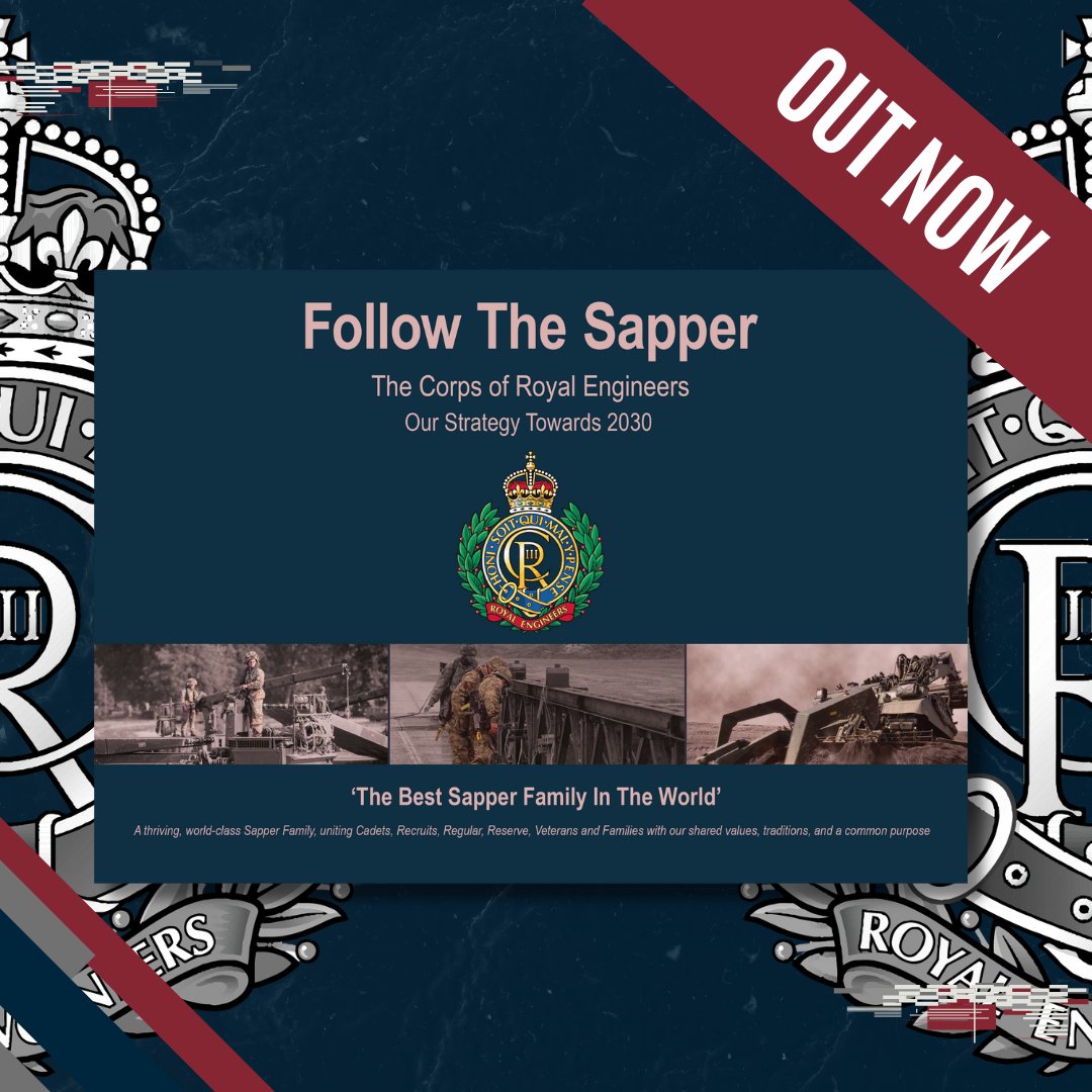 💪📕 New Corps Strategy Out Now! 📕💪

Our refreshed strategy builds on the unwavering successes we've achieved throughout our history, while recognising what lies ahead - leading to 2030 ✊

Read more: designrr.page/?id=403111&tok…

#SapperFamily #RoyalEngineers #Ubique #BritishArmy