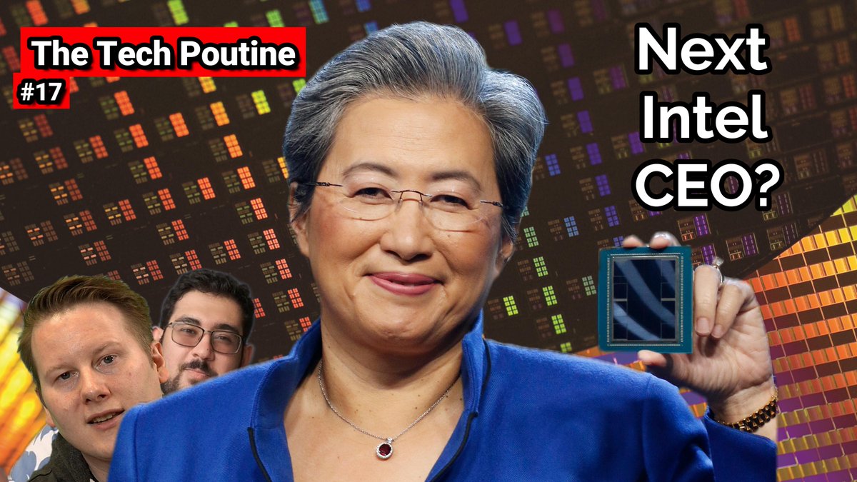 IanCutress's tweet photo. This week's #TheTechPoutine will be about how companies like AMD are making stacks o'cash, but the market isn't happy. We'll also cover the rumors about Intel's new CEO. Come join at 11am PT!
https://t.co/hnRYuwtJVL https://t.co/KdAceXtwHv