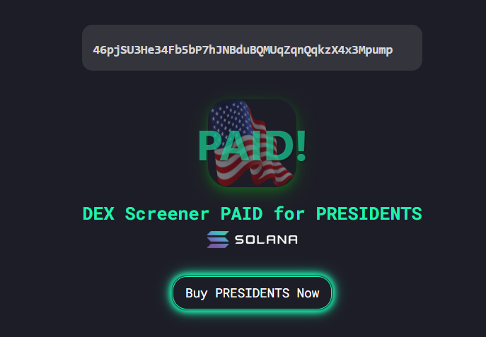 $PRESIDENTS tweet media