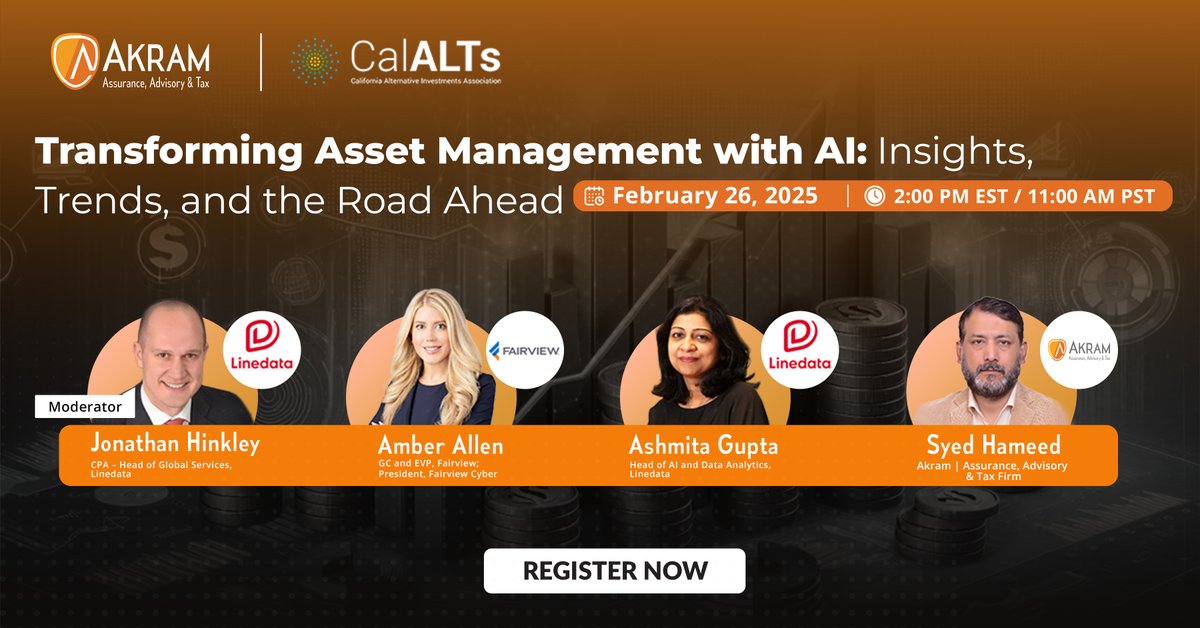 Linedata (@linedata) on Twitter photo ๐ฆพ #AI is transforming asset management, presenting new opportunities and challenges. Join us to explore the future of alternative investment firms in 2025 and beyond.
๐๏ธDate: Feb 26
โฐTime: 2:00 PM EST/11:00 AM PST
Register now at register.gotowebinar.com/register/73251โฆ
#AI #AssetManagement ๐ฆพ #AI is transforming asset management, presenting new opportunities and challenges. Join us to explore the future of alternative investment firms in 2025 and beyond.
๐๏ธDate: Feb 26
โฐTime: 2:00 PM EST/11:00 AM PST
Register now at register.gotowebinar.com/register/73251โฆ
#AI #AssetManagement