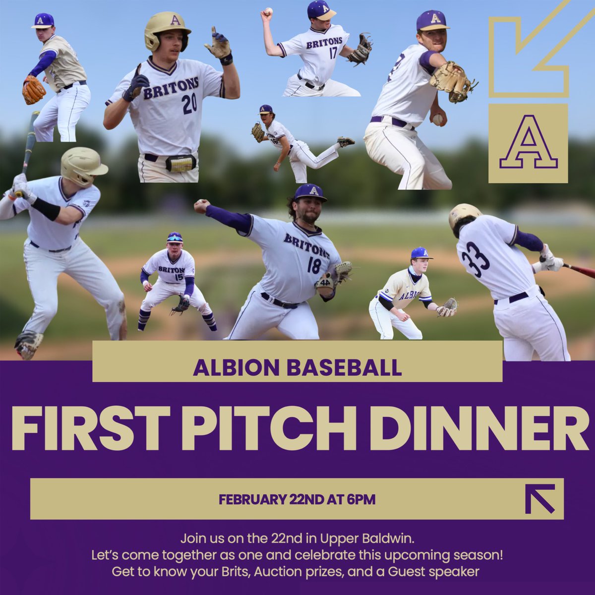 Get your tickets to our Annual First Pitch Dinner!

Link Below ⬇️ ⬇️ 

advancement.albion.edu/register/?id=4…