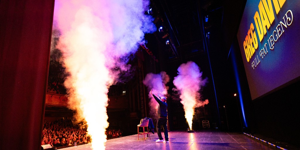 LiverpoolEmpire's tweet photo. Who joined us for one (or more!) of Greg Davies' FOUR sold-out shows last week?
Why not use #payacompliment day to thank whoever bought your ticket for you 🙏
Make sure you don't miss the other comedy legends set to grace our stage in 2025 🎤 #Liverpool
📸 @AvalonComedy https://t.co/kRhdVTE6kn