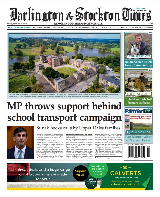 DandSTimes's tweet photo. It's Friday so your new @DandSTimes is out - here's how this week's front pages look! 👇 And your February @NorthFarmerMag is inside, as the 2025 Northern Farmer Awards finalists are revealed 🏆🐮🐔🐑🌱🌾🚜 https://t.co/COpt54wUXN