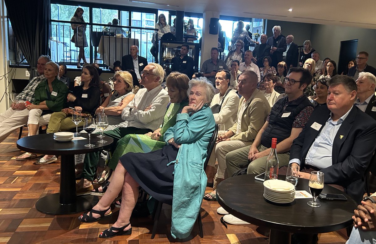 IrlAmbRSA's tweet photo. Fantastic evening of music, creative and design conversations @ChefsWarehouse1 in Cape Town yesterday to mark  St Brigid’s day. Thank you @NelClare and ISAA for a wonderful event. https://t.co/SqCXNIIN6t