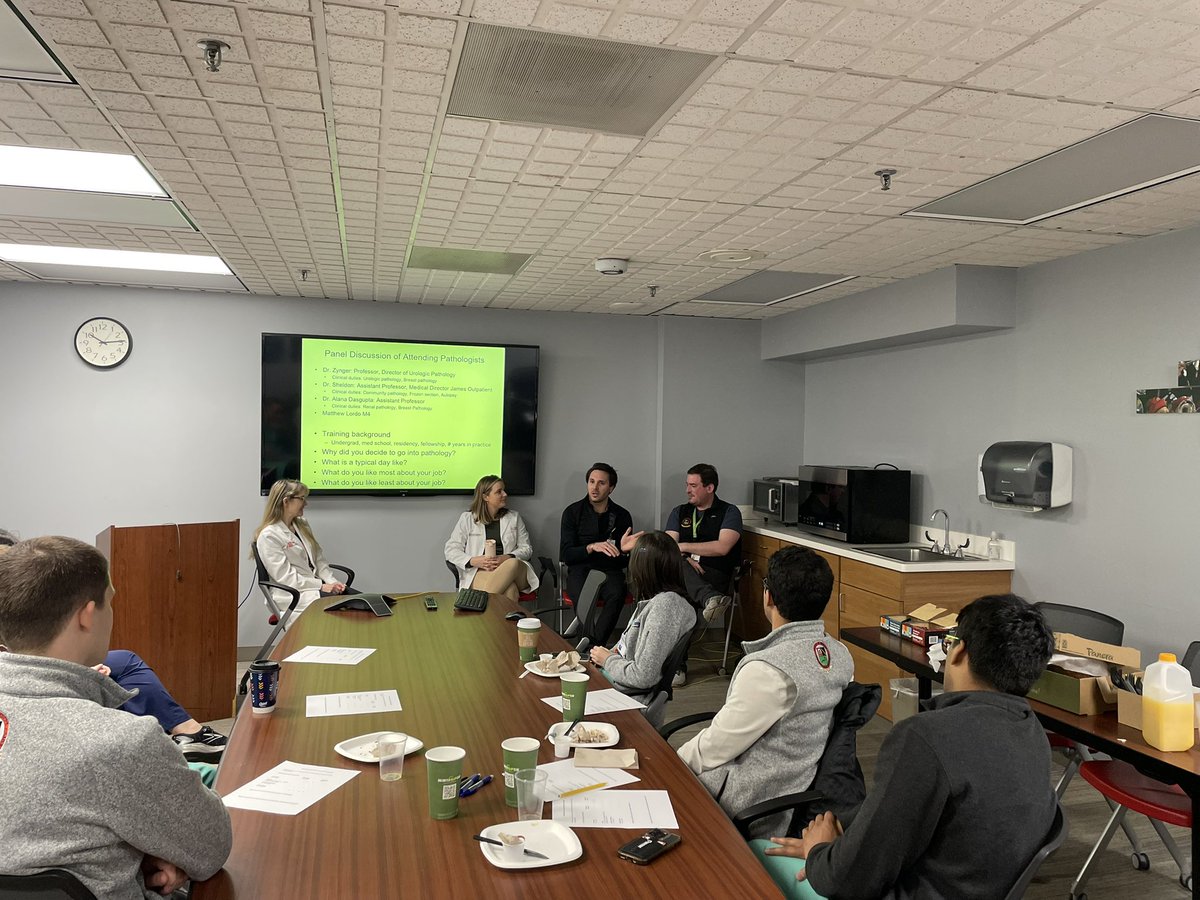 OhioStatePath (@ohiostatepath) on Twitter photo Time for a panel discussion! Today we have Drs. Zynger, Dasgupta, Sheldon and 4th year medical student Matthew Lordo.
<a href="/OSUWexMed/">The Ohio State University Wexner Medical Center</a> <a href="/OhioStateMed/">The Ohio State University College of Medicine</a> Time for a panel discussion! Today we have Drs. Zynger, Dasgupta, Sheldon and 4th year medical student Matthew Lordo.
<a href="/OSUWexMed/">The Ohio State University Wexner Medical Center</a> <a href="/OhioStateMed/">The Ohio State University College of Medicine</a>