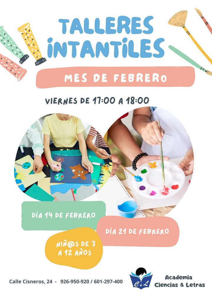 CyLPuertollano's tweet photo. Volvemos con nuestros talleres!! 🎉

Infórmate y diviértete con nosotr@s!! Las plazas son limitadas. https://t.co/auiJu32psL