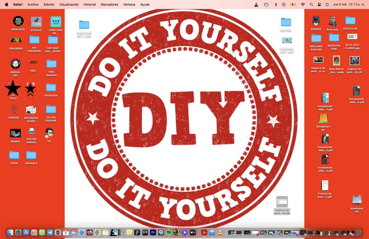 HITOSHIDIAZ's tweet image. Una vez al año cambiar el fondo de pantalla y ordenar el desktop... #hacelovosmismo #diy #doityourself